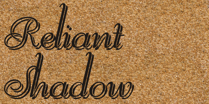 Reliant Shadow Free font